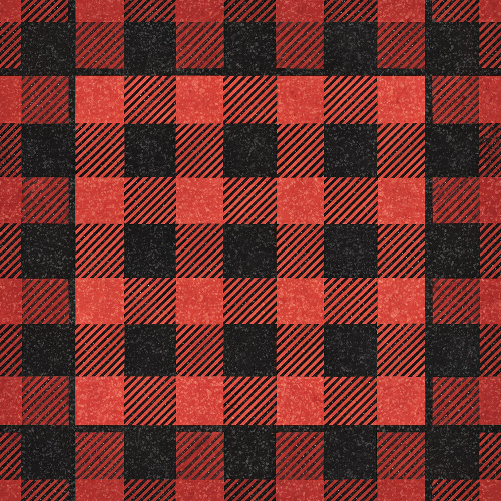 Classic Red and Black Buffalo Plaid Fat Quarter Bundle