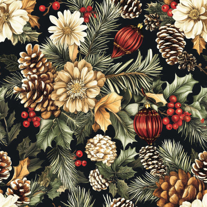 Christmas Pinecones Fat Quarter Bundle