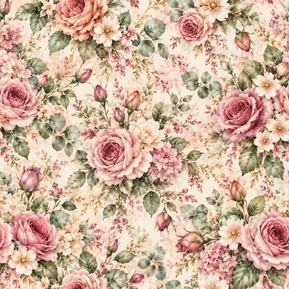 Dusty Rose Cottage Garden Fat Quarter Bundle