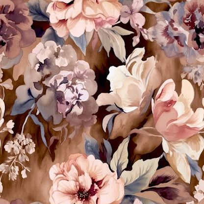 Navy Rose Wine Florals Fat Quarter Bundle