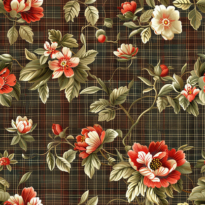 Floral Scrollwork Fat Quarter Bundle