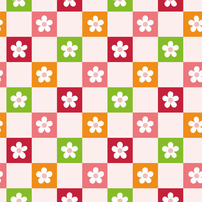 Checkered Florals Fat Quarter Bundle