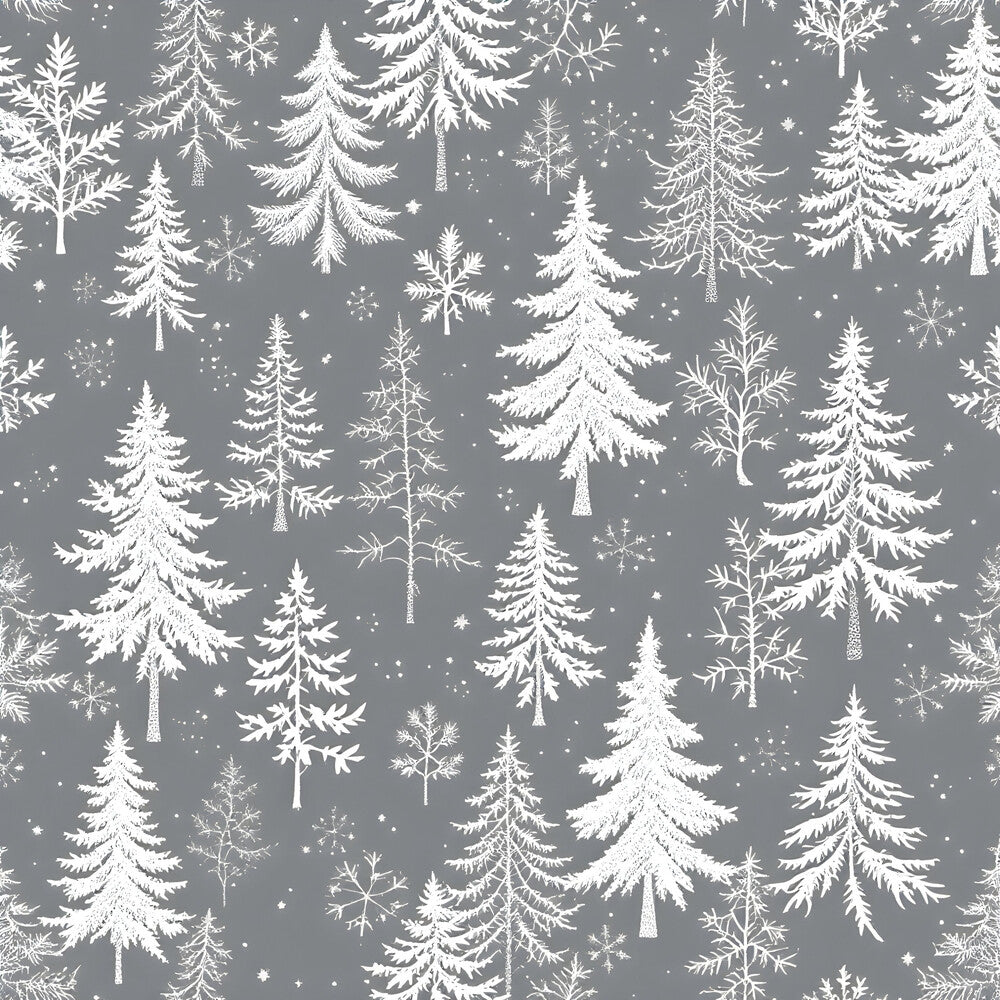 Frosty Winter Trees Fat Quarter Bundle
