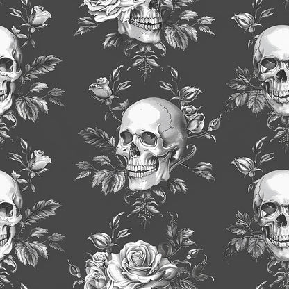 Skulls and Roses Fat Quarter Bundle