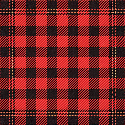 Classic Red and Black Buffalo Plaid Fat Quarter Bundle