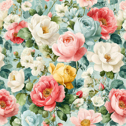 Spring Flower Decor Fat Quarter Bundle