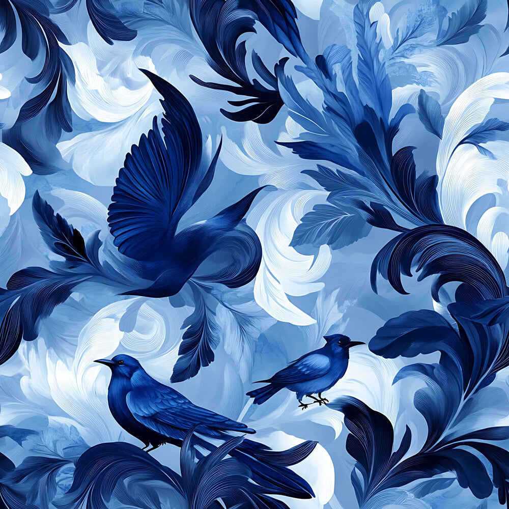 Blue Jay Feather Trails Fat Quarter Bundle