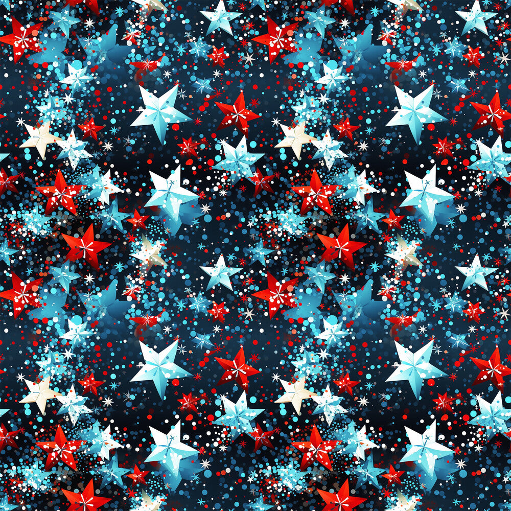 Patriotic Confetti and Glitter Fat Quarter Bundle