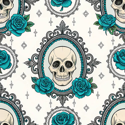 Turquoise Night Birds Fat Quarter Bundle