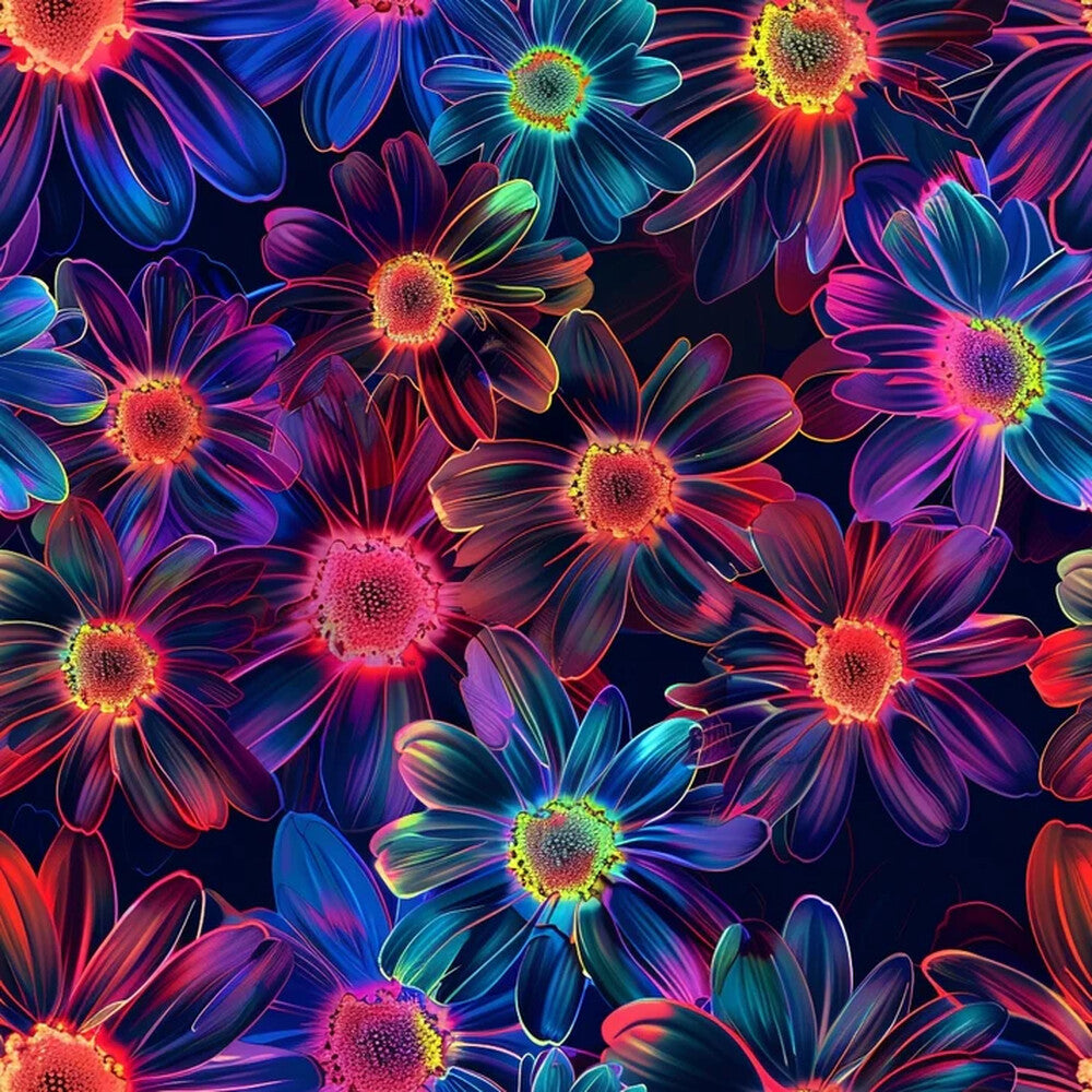 Neon Daisy Fat Quarter Bundle