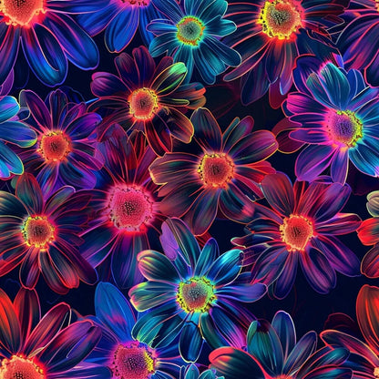 Neon Daisy Fat Quarter Bundle