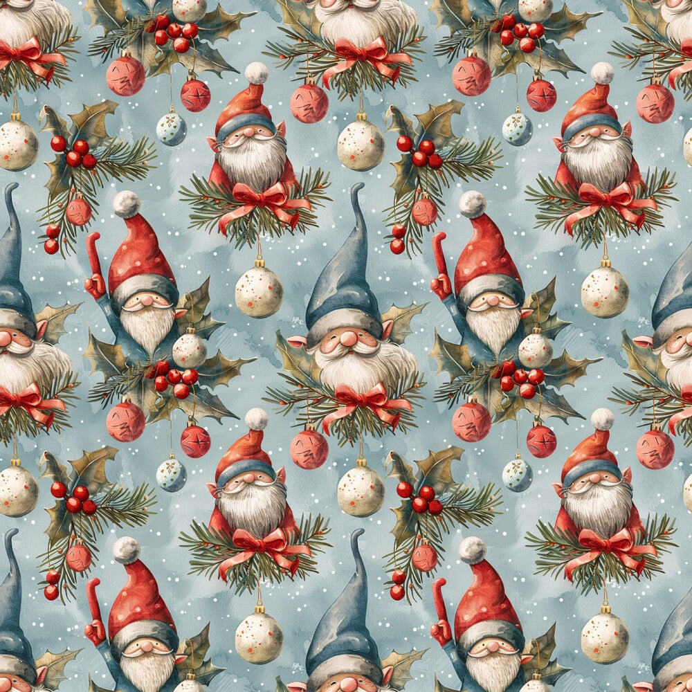 Classic Christmas Gnomes Fat Quarter Bundle