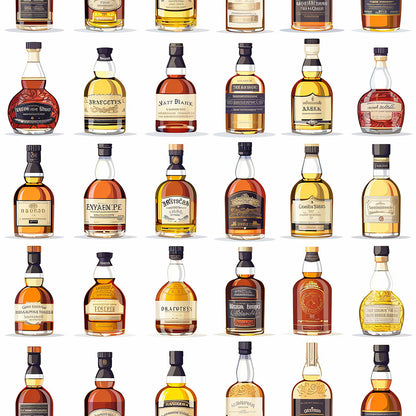 Scottish Whiskey Fat Quarter Bundle