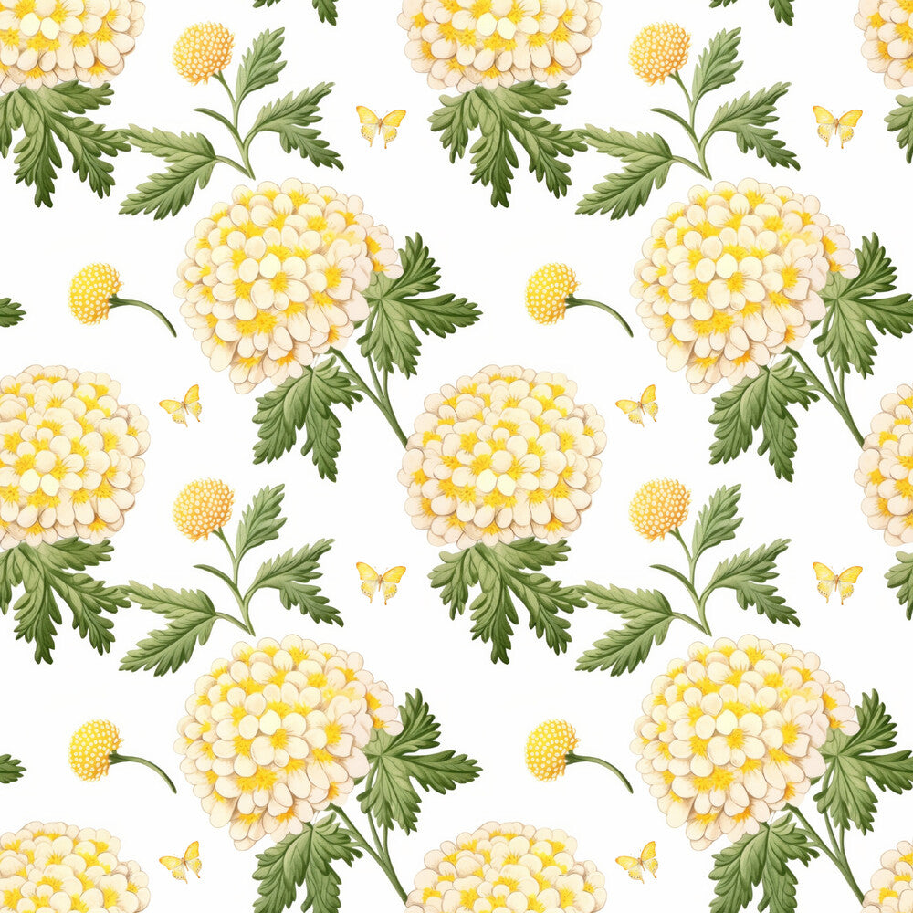 Floral Yellow Cottage Gardens Fat Quarter Bundle
