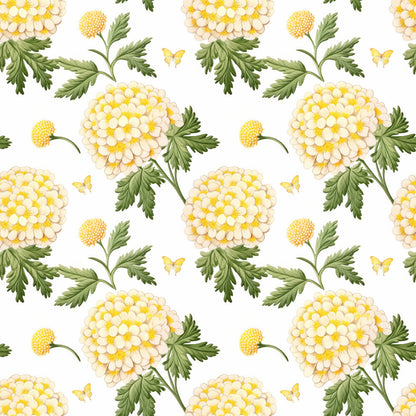 Floral Yellow Cottage Gardens Fat Quarter Bundle