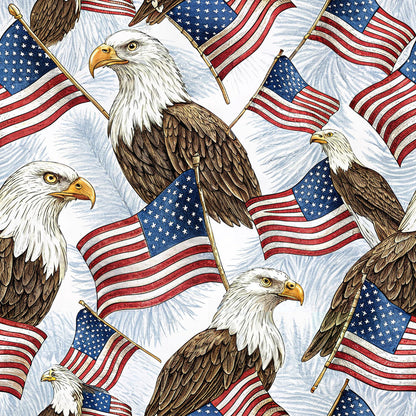 Bald Eagle Patriotic Fat Quarter Bundle
