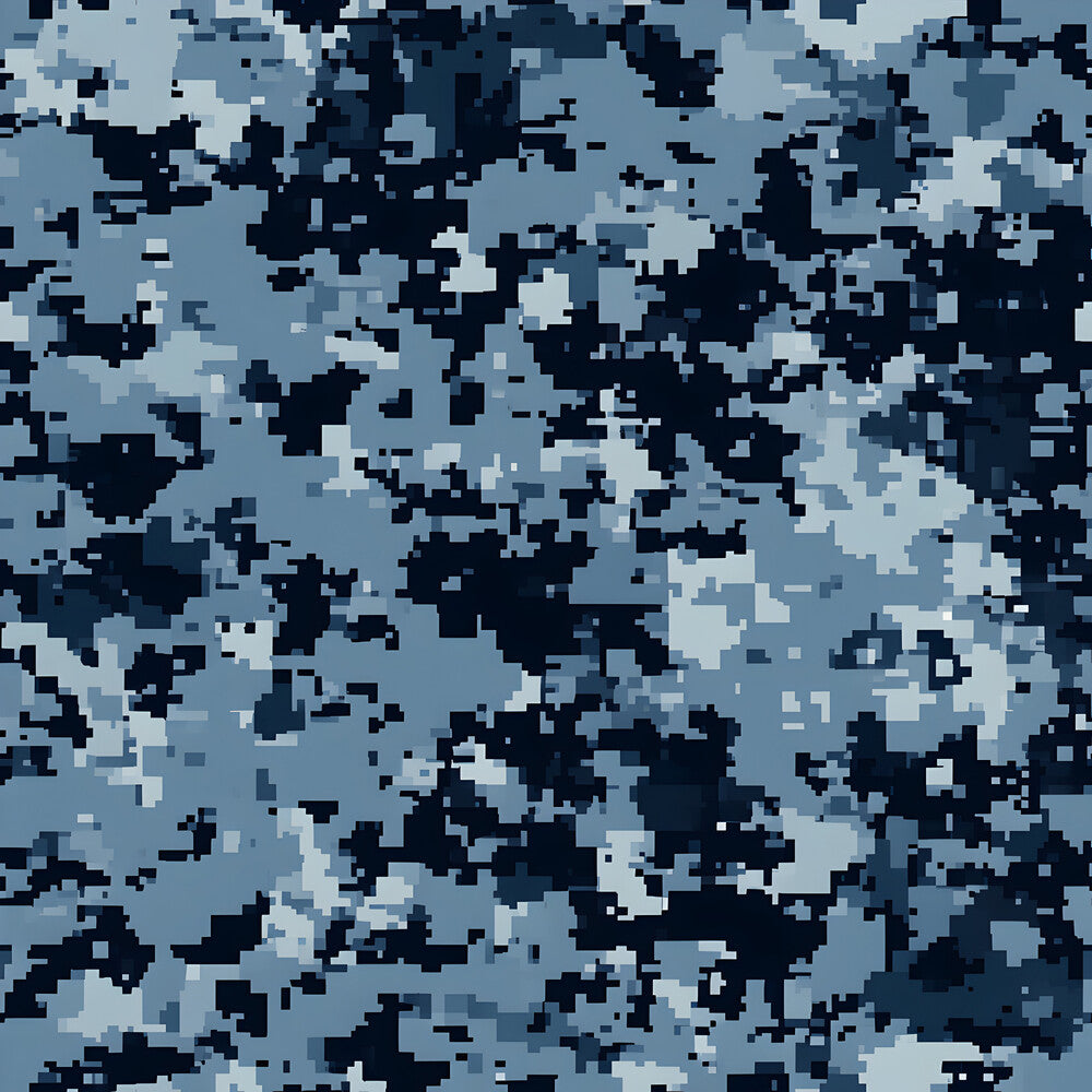 Blue Military Camouflage Fat Quarter Bundle