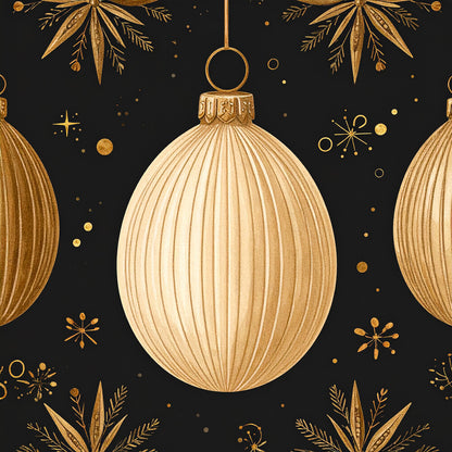 Golden Christmas Elegance Fat Quarter Bundle
