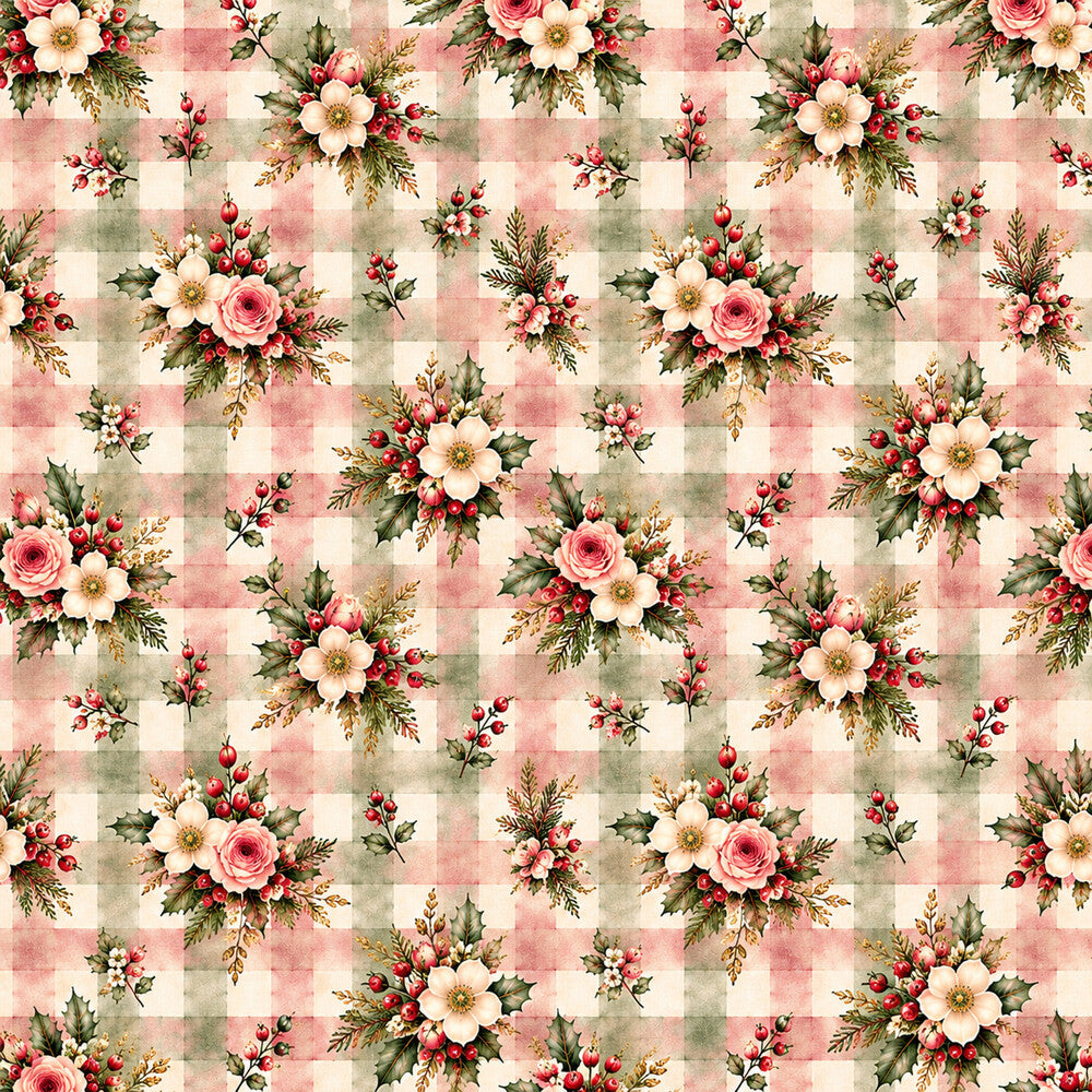 Christmas Rose Cottage Fat Quarter Bundle