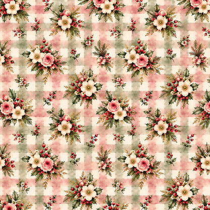 Christmas Rose Cottage Fat Quarter Bundle