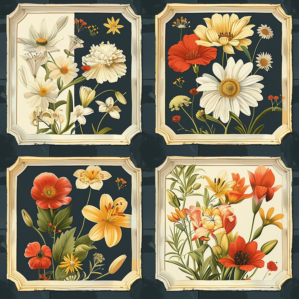 Eliza's Floral Grids Fat Quarter Bundle