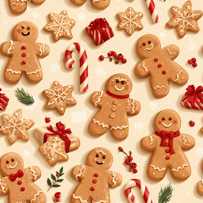 Gingerbread Holiday Cheer Fat Quarter Bundle