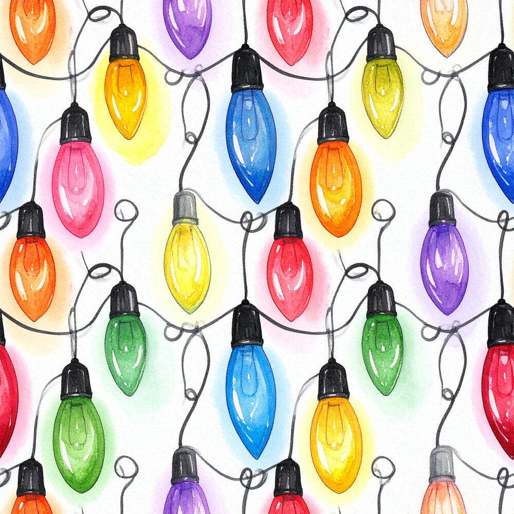 Festive Ornament Lights Fat Quarter Bundle