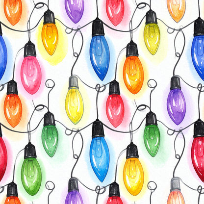 Festive Ornament Lights Fat Quarter Bundle
