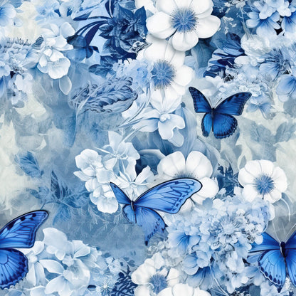 Butterfly Ballet in Blue Fat Quarter Bundle