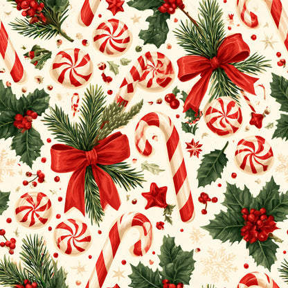 Festive Peppermint Cheer Fat Quarter Bundle