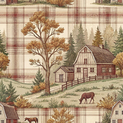 Rustic Country Farmhouse Plaid Fat Quarter Bundle