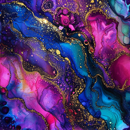 Alcohol Ink Paisley Fat Quarter Bundle