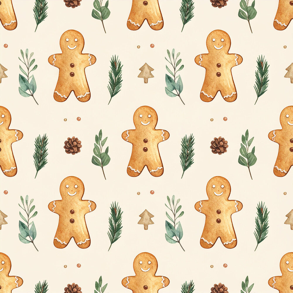 Brown Green Rustic Winter Fat Quarter Bundle