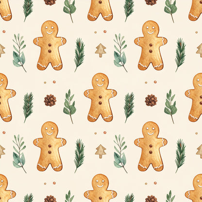 Brown Green Rustic Winter Fat Quarter Bundle