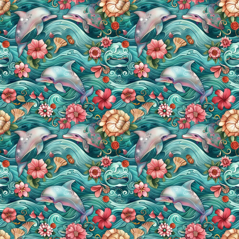 Swimming with Dolphins Fat Quarter Bundle