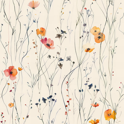 Handdrawn Meadow Wildflowers Fat Quarter Bundle