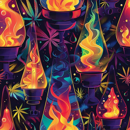 Lava Lamp Cannabis Fat Quarter Bundle