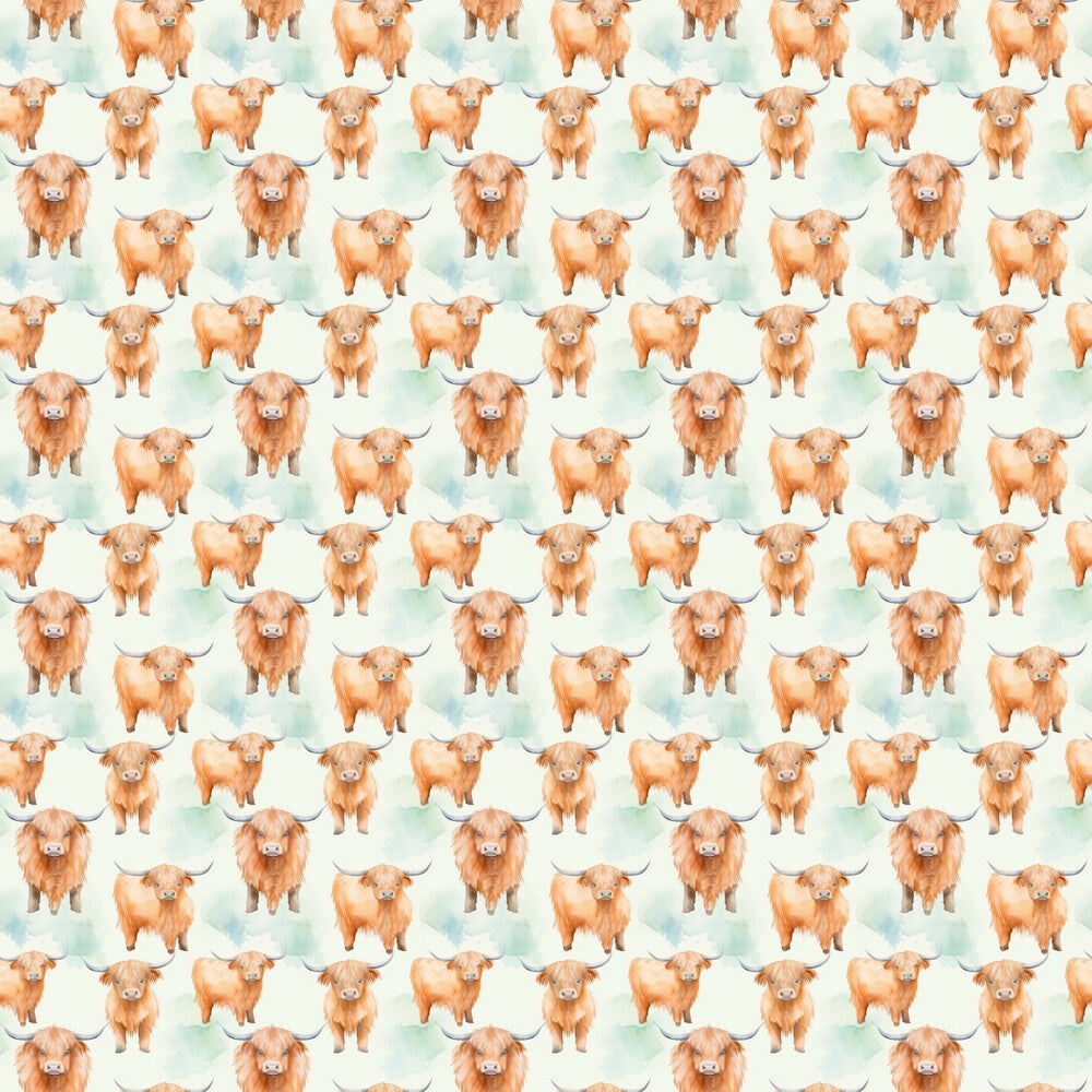 Funky Highland Cows Fat Quarter Bundle