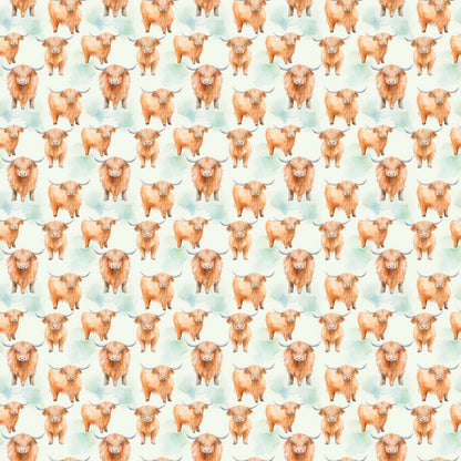 Funky Highland Cows Fat Quarter Bundle