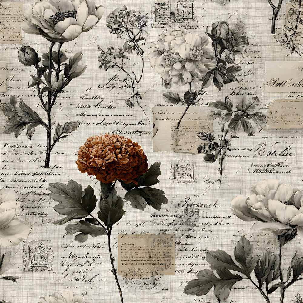 Botanical Floral Collage Fat Quarter Bundle