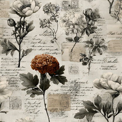 Botanical Floral Collage Fat Quarter Bundle