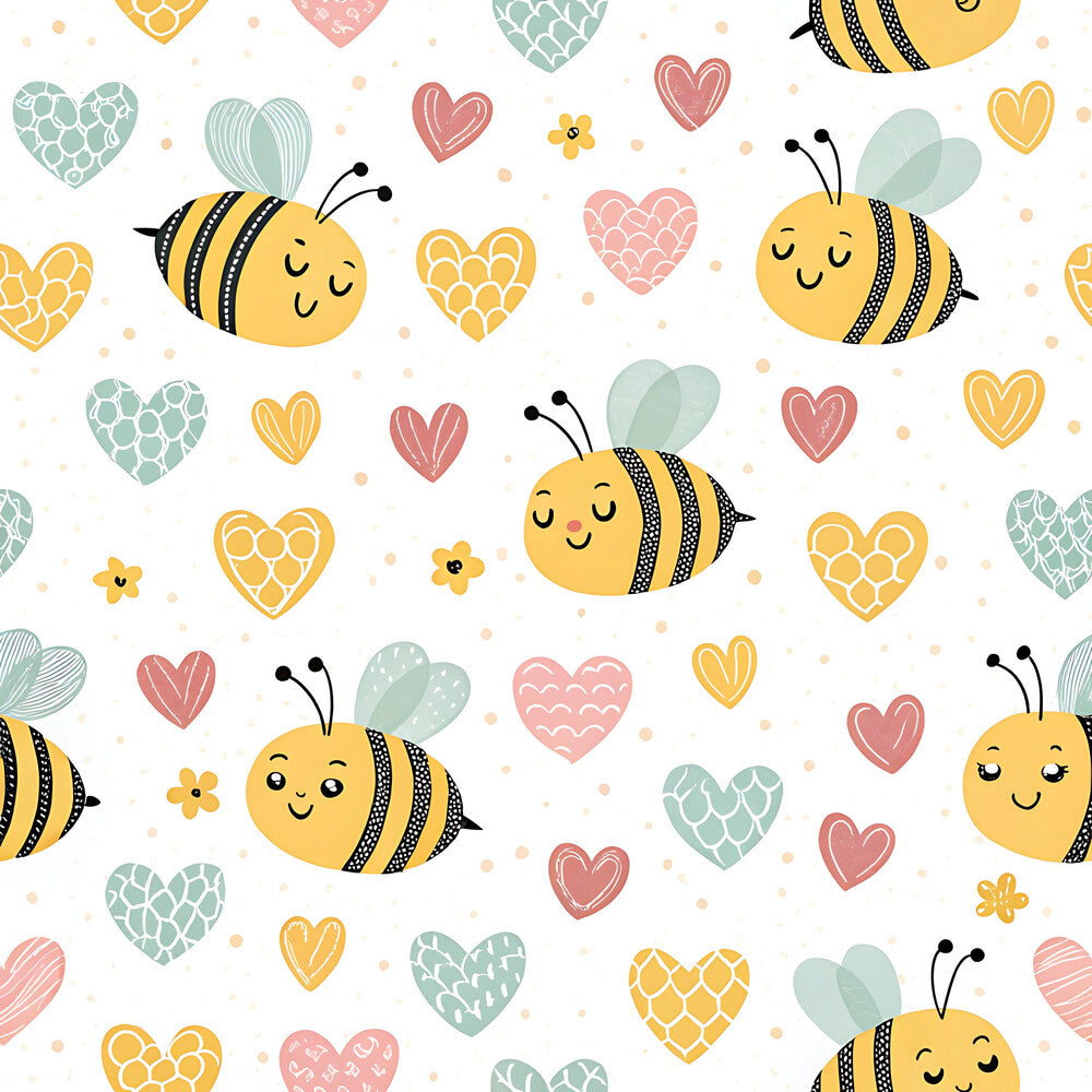 Pastel Floral Bumblebee Fat Quarter Bundle