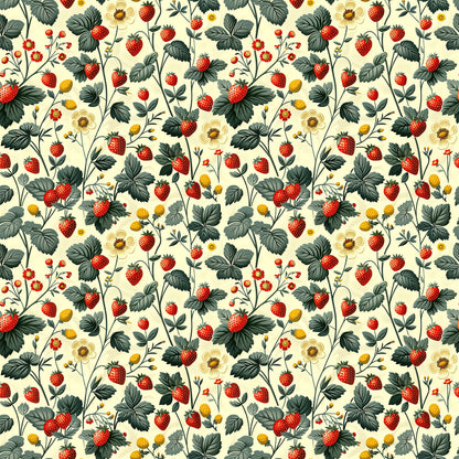 Vintage Strawberries Fat Quarter Bundle