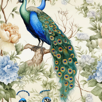 Watercolor Peacocks Fat Quarter Bundle