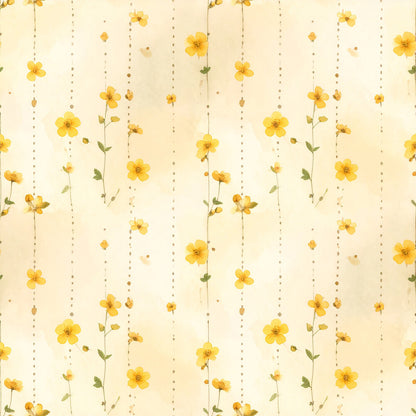 Dusty Yellow Cottage Garden Fat Quarter Bundle