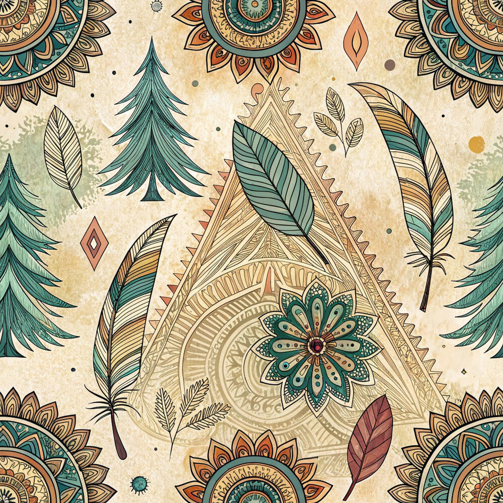 Boho Tribal Mandala Fat Quarter Bundle