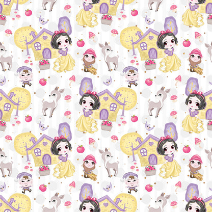 Cute Snow White Fairy Tale Fat Quarter Bundle