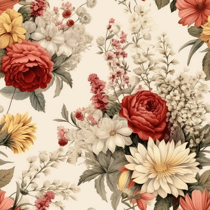 Rustic Wildflowers Bouquets Fat Quarter Bundle