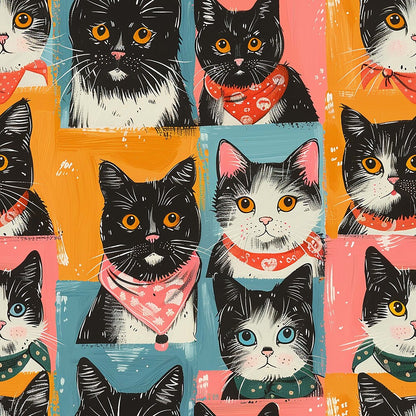 Well Dressed Cats Fat Quarter Bundle