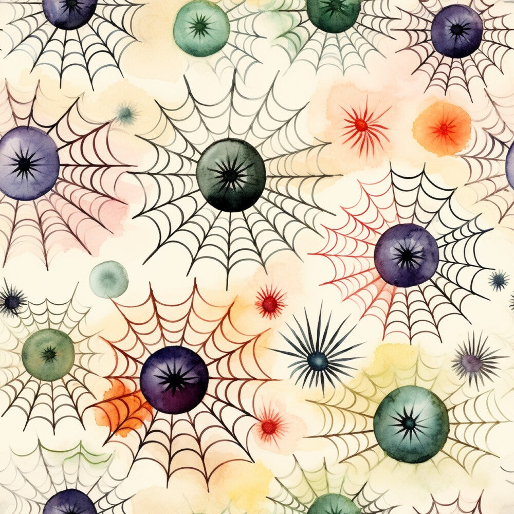 Watercolor Halloween Characters Fat Quarter Bundle